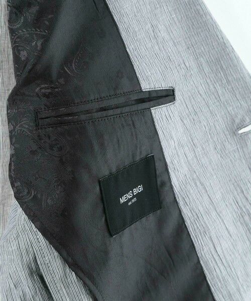 MEN'S BIGI / メンズビギ テーラードジャケット | コットンリネン楊柳サッカージャケット | 詳細12