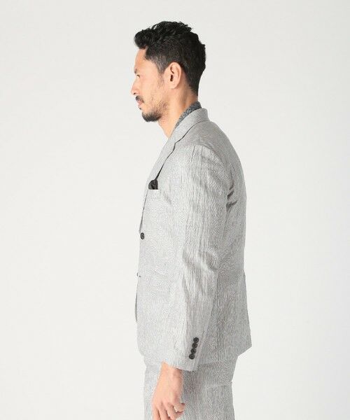 MEN'S BIGI / メンズビギ テーラードジャケット | コットンリネン楊柳サッカージャケット | 詳細2