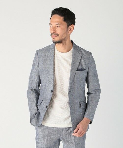 MEN'S BIGI / メンズビギ テーラードジャケット | コットンリネン楊柳サッカージャケット | 詳細25