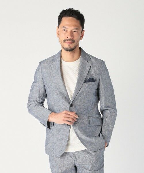 MEN'S BIGI / メンズビギ テーラードジャケット | コットンリネン楊柳サッカージャケット | 詳細26