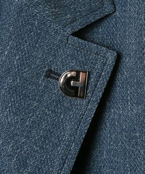 MEN'S BIGI / メンズビギ テーラードジャケット | 【COLE HAAN/コール ハーン】別注 トリコットメッシュデニムプリントジャケット＜吸水速乾/EASY CARE＞ | 詳細13