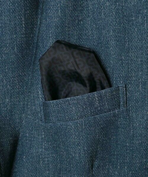 MEN'S BIGI / メンズビギ テーラードジャケット | 【COLE HAAN/コール ハーン】別注 トリコットメッシュデニムプリントジャケット＜吸水速乾/EASY CARE＞ | 詳細15