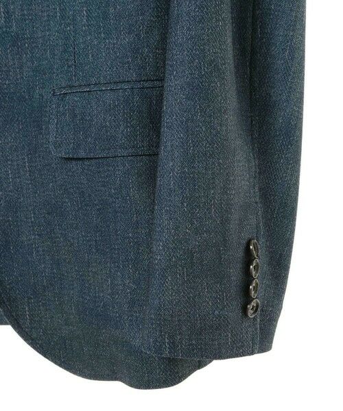 MEN'S BIGI / メンズビギ テーラードジャケット | 【COLE HAAN/コール ハーン】別注 トリコットメッシュデニムプリントジャケット＜吸水速乾/EASY CARE＞ | 詳細16