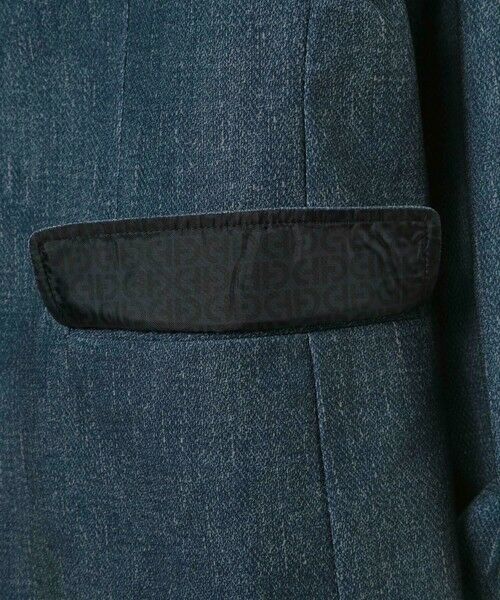 MEN'S BIGI / メンズビギ テーラードジャケット | 【COLE HAAN/コール ハーン】別注 トリコットメッシュデニムプリントジャケット＜吸水速乾/EASY CARE＞ | 詳細17