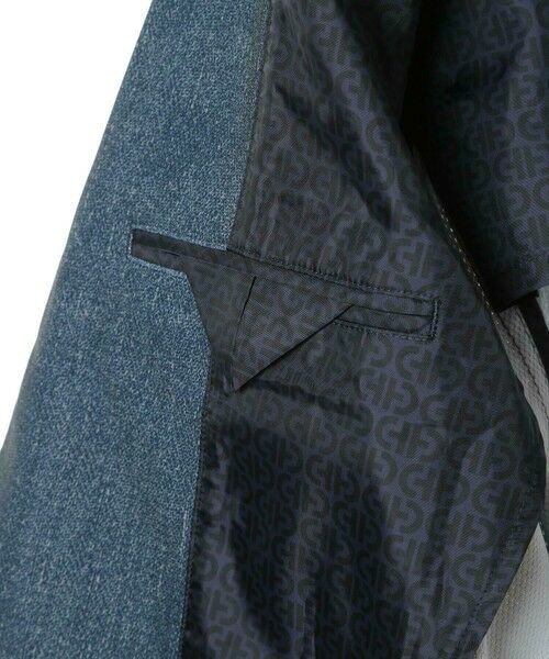 MEN'S BIGI / メンズビギ テーラードジャケット | 【COLE HAAN/コール ハーン】別注 トリコットメッシュデニムプリントジャケット＜吸水速乾/EASY CARE＞ | 詳細21