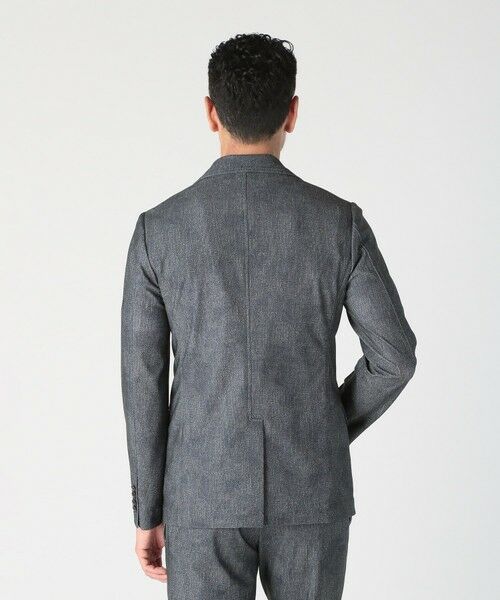 MEN'S BIGI / メンズビギ テーラードジャケット | 【COLE HAAN/コール ハーン】別注 トリコットメッシュデニムプリントジャケット＜吸水速乾/EASY CARE＞ | 詳細25