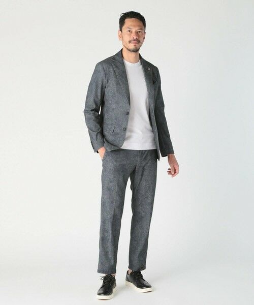 MEN'S BIGI / メンズビギ テーラードジャケット | 【COLE HAAN/コール ハーン】別注 トリコットメッシュデニムプリントジャケット＜吸水速乾/EASY CARE＞ | 詳細27