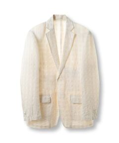MEN'S BIGI / メンズビギ テーラードジャケット | リネン混ジャカードライトジャケット<ドライタッチ>