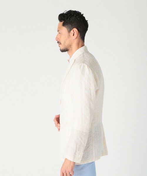 MEN'S BIGI / メンズビギ テーラードジャケット | リネン混ジャカードライトジャケット<ドライタッチ> | 詳細2