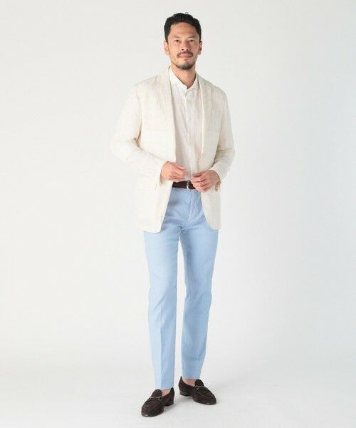MEN'S BIGI / メンズビギ テーラードジャケット | リネン混ジャカードライトジャケット<ドライタッチ> | 詳細5