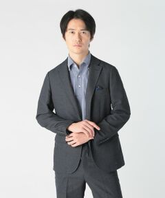 MEN'S BIGI / メンズビギ テーラードジャケット | 千鳥柄カラミストレッチジャケット