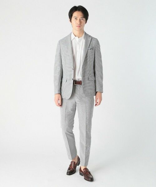 MEN'S BIGI / メンズビギ テーラードジャケット | 千鳥柄カラミストレッチジャケット | 詳細7
