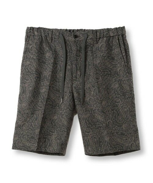 MEN'S BIGI / メンズビギ ショート・ハーフ・半端丈パンツ | ジャガードハーフパンツ（カーキ）