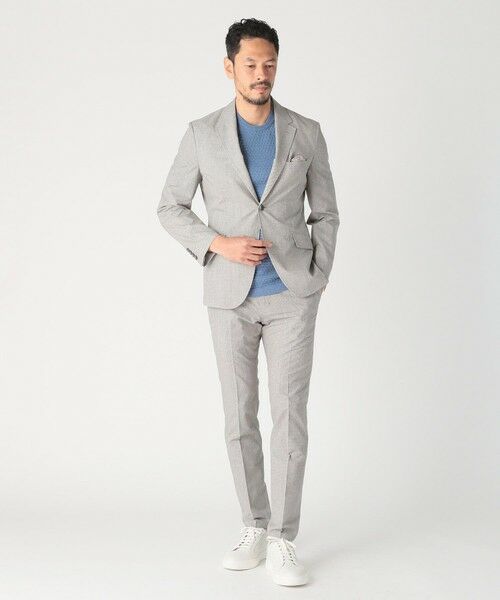 MEN'S BIGI / メンズビギ スラックス・ドレスパンツ | COOL DOTS メランジプリントスラックスパンツ〈イージーケア/吸水速乾〉 | 詳細12