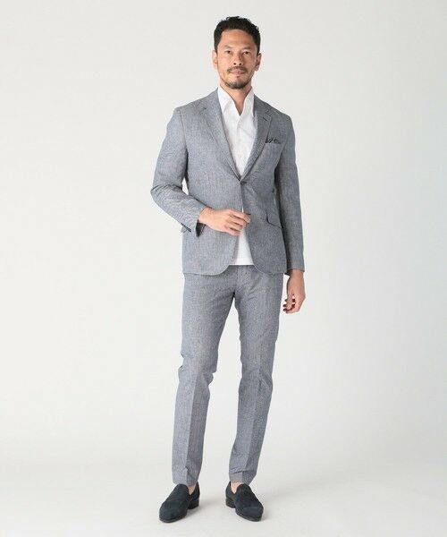 MEN'S BIGI / メンズビギ スラックス・ドレスパンツ | COOL DOTS メランジプリントスラックスパンツ〈イージーケア/吸水速乾〉 | 詳細15