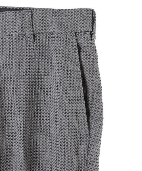 MEN'S BIGI / メンズビギ スラックス・ドレスパンツ | 3Dサッカープリントストレッチパンツ<EASY CARE> | 詳細8