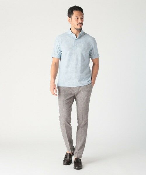 MEN'S BIGI / メンズビギ スラックス・ドレスパンツ | 3Dサッカープリントストレッチパンツ<EASY CARE> | 詳細4