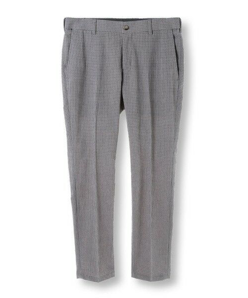 MEN'S BIGI / メンズビギ スラックス・ドレスパンツ | 3Dサッカープリントストレッチパンツ<EASY CARE>（グレー）