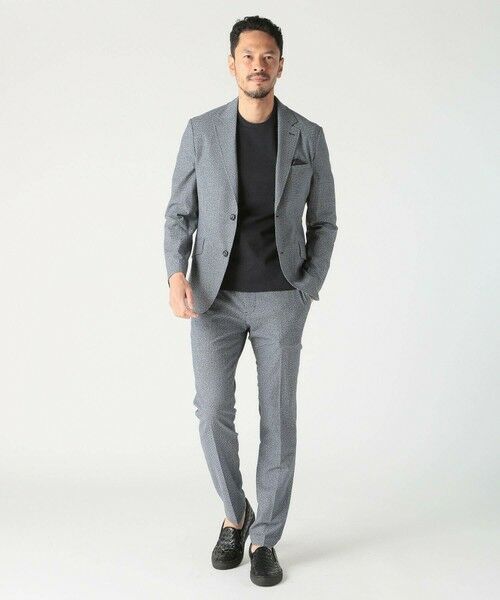 MEN'S BIGI / メンズビギ スラックス・ドレスパンツ | 3Dサッカープリントストレッチパンツ<EASY CARE> | 詳細14