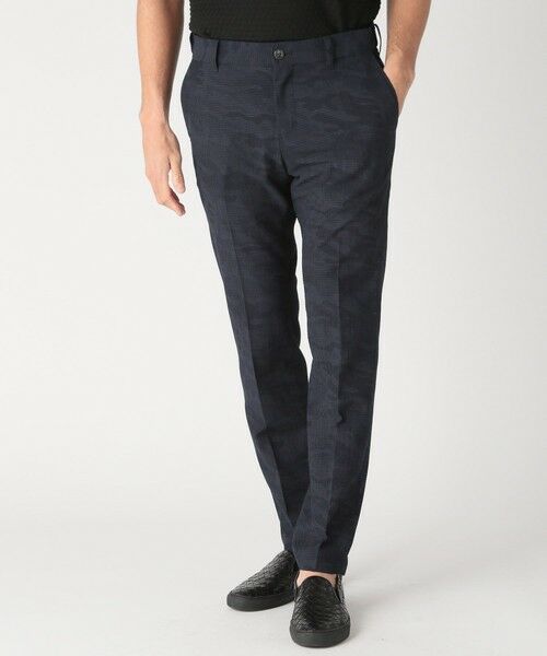 MEN'S BIGI / メンズビギ スラックス・ドレスパンツ | 3Dサッカープリントストレッチパンツ<EASY CARE> | 詳細16