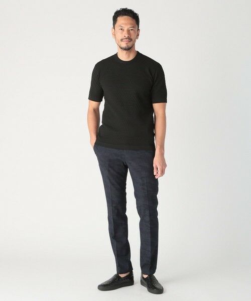 MEN'S BIGI / メンズビギ スラックス・ドレスパンツ | 3Dサッカープリントストレッチパンツ<EASY CARE> | 詳細17