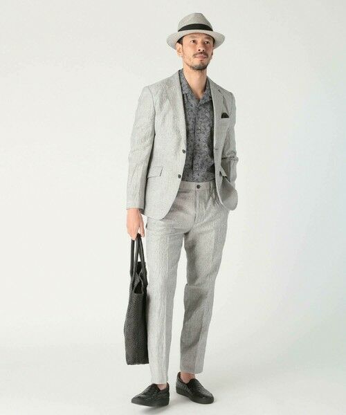 MEN'S BIGI / メンズビギ その他パンツ | コットンリネン楊柳サッカースラックスパンツ | 詳細12