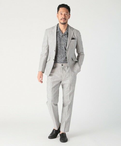 MEN'S BIGI / メンズビギ その他パンツ | コットンリネン楊柳サッカースラックスパンツ | 詳細4