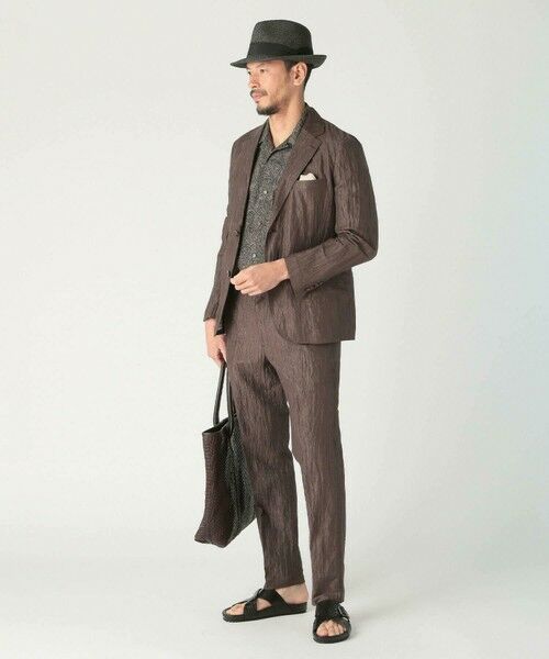 MEN'S BIGI / メンズビギ その他パンツ | コットンリネン楊柳サッカースラックスパンツ | 詳細18