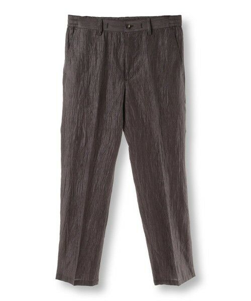 MEN'S BIGI / メンズビギ その他パンツ | コットンリネン楊柳サッカースラックスパンツ(ブラウン)