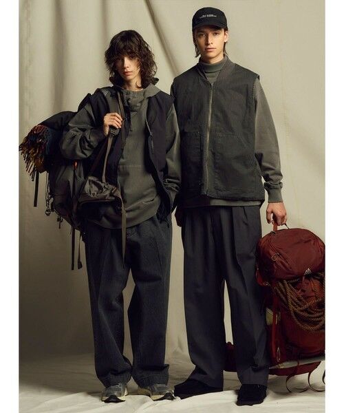 MEN'S BIGI / メンズビギ スラックス・ドレスパンツ | トロピカル素材ワイドスラックス | 詳細3