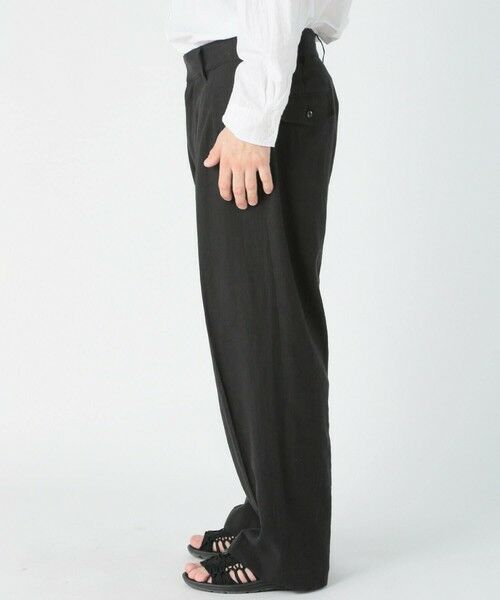 MEN'S BIGI / メンズビギ スラックス・ドレスパンツ | リネンミックスワイドスラックスパンツ | 詳細2