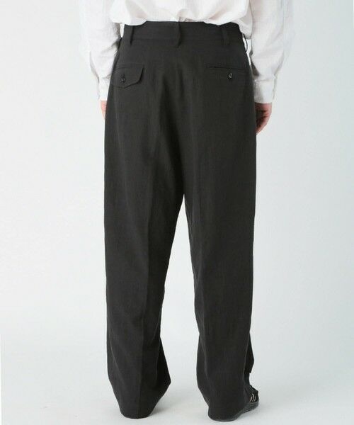 MEN'S BIGI / メンズビギ スラックス・ドレスパンツ | リネンミックスワイドスラックスパンツ | 詳細3