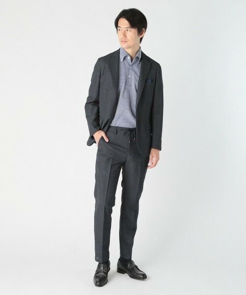 MEN'S BIGI / メンズビギ スラックス・ドレスパンツ | 千鳥柄カラミストレッチスラックスパンツ | 詳細1