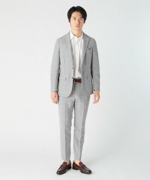 MEN'S BIGI / メンズビギ スラックス・ドレスパンツ | 千鳥柄カラミストレッチスラックスパンツ | 詳細4