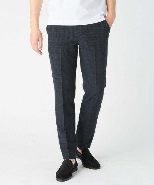 MEN'S BIGI / メンズビギ スラックス・ドレスパンツ | DOTAIRライトウエイトサッカースラックスパンツ（ネイビー）