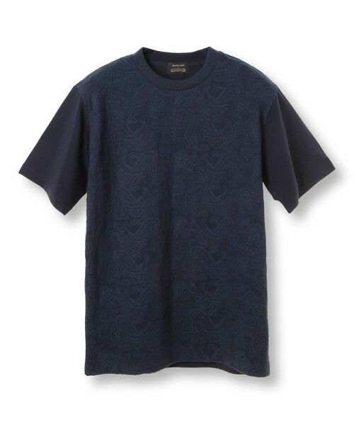 MEN'S BIGI / メンズビギ Tシャツ | 【TIE YOUR TIE/タイ ユア タイ】別注 クルーネックTEE<接触冷感>（ネイビー）