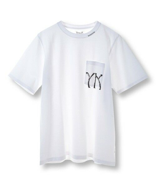MEN'S BIGI / メンズビギ Tシャツ | 【YANUK/ヤヌーク】別注 プリント＆刺繍TEE（ホワイト）