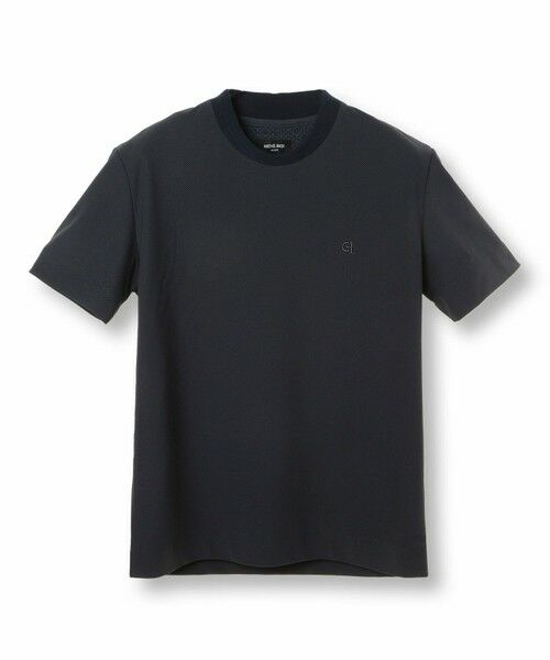 MEN'S BIGI / メンズビギ Tシャツ | 【COLE HAAN/コール ハーン】別注 ハニカムジャージ素材ジャケットTEE<抗菌/UVカット/4WAYストレッチ>（ネイビー）