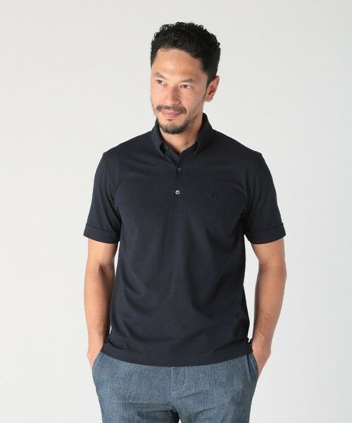 MEN'S BIGI / メンズビギ Tシャツ | 【COLE HAAN/コール ハーン】別注 メッシュジャージ素材ポロシャツ<吸水速乾><2WAYストレッチ> | 詳細19