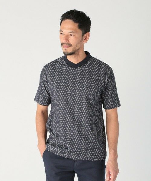 MEN'S BIGI / メンズビギ Tシャツ | リンクスジャガードVネックTEE | 詳細6