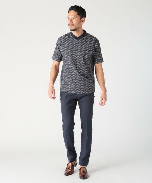 MEN'S BIGI / メンズビギ Tシャツ | リンクスジャガードVネックTEE | 詳細7