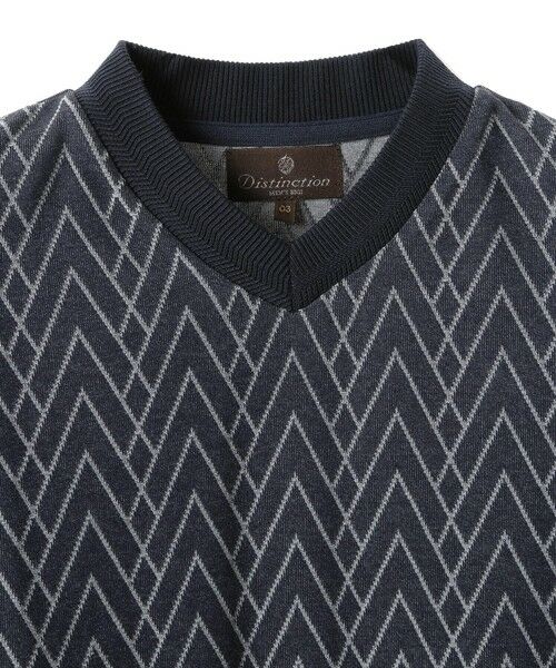 MEN'S BIGI / メンズビギ Tシャツ | リンクスジャガードVネックTEE | 詳細8