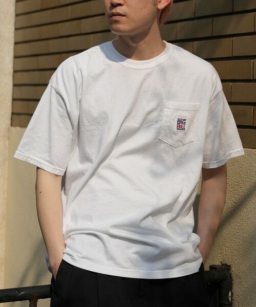 MEN'S BIGI / メンズビギ Tシャツ | 【BIG BILL/ビッグ ビル】別注ポケットTEE（ホワイト）