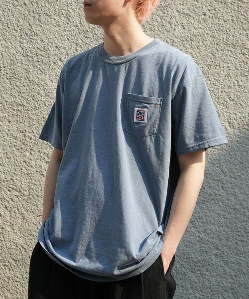 MEN'S BIGI / メンズビギ Tシャツ | 【BIG BILL/ビッグ ビル】別注ポケットTEE（ネイビー）