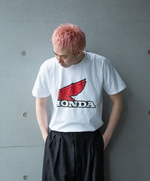 MEN'S BIGI / メンズビギ Tシャツ | 【HONDA/ホンダ】別注 BIKEエンブレムプリントTEE＜UNISEX＞ | 詳細1