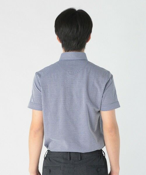 MEN'S BIGI / メンズビギ ポロシャツ | 千鳥柄ジャカードニットジャージポロ | 詳細4