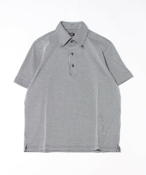 MEN'S BIGI / メンズビギ ポロシャツ | 千鳥柄ジャカードニットジャージポロ | 詳細9