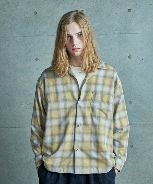 MEN'S BIGI / メンズビギ シャツ・ブラウス | オンブレーチェックヴィンテージ調シャツ | 詳細15