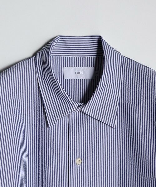 MEN'S BIGI / メンズビギ シャツ・ブラウス | 4WAYサッカーストライプシャツ<ストレッチ><EASY CARE> | 詳細1