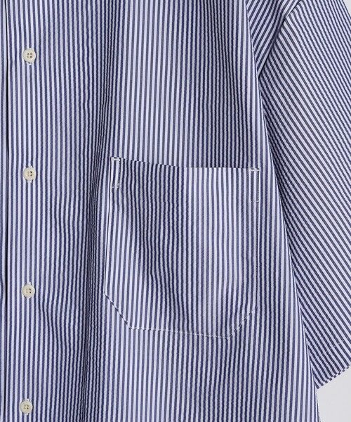 MEN'S BIGI / メンズビギ シャツ・ブラウス | 4WAYサッカーストライプシャツ<ストレッチ><EASY CARE> | 詳細3